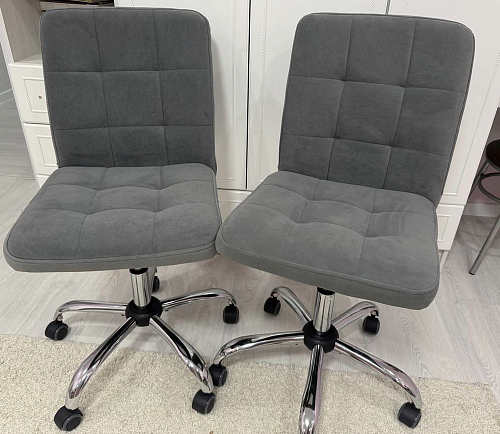 Компьютерное кресло Fiesta/Фиеста флок серый 29 фото покупателя 29