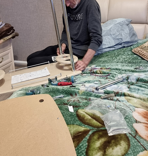 Стол сервировочный Банкет дуб беленый фото покупателя 2