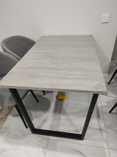 Стол раскладной Лота Лофт 120 25 мм юта / черный матовый фото покупателя 56