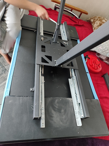 Керамический стол Вилли 140(200)х80 carmen light grey / черный фото покупателя 30