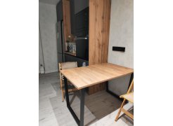 Стол Лота Лофт 140 25 мм черный матовый / бетон фото покупателя 763