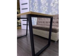 Стол Лота Лофт 140 25 мм черный матовый / бетон фото покупателя 547