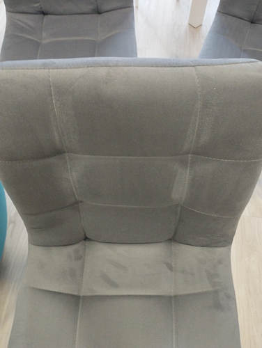 Стул на металлокаркасе Чилли синяя ткань / белый фото покупателя 988