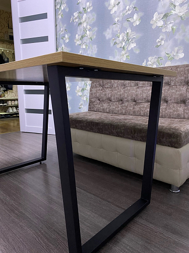 Стол Лота Лофт 120 25 мм дуб делано темный / черный матовый фото покупателя 549