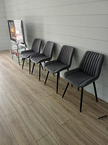 Комплект стульев Вейв 4 шт светло-серый / черный фото покупателя 155