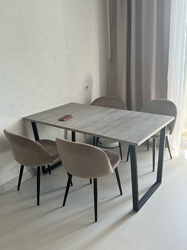 Деревянный стол Лота Лофт 120x75 дуб крафт табачный / черный матовый фото покупателя 819