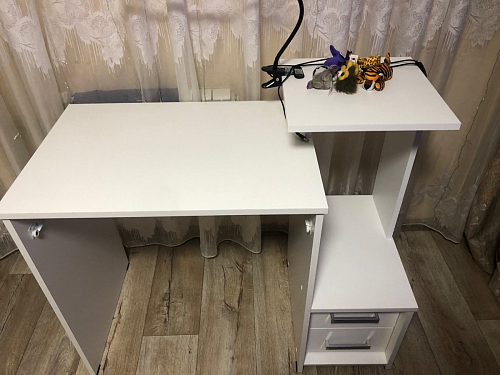 Компьютерный стол Джаз-24 правый дуб сонома фото покупателя 75