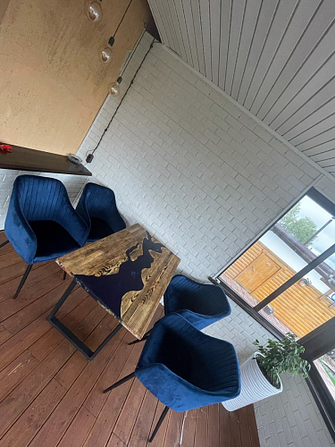 Стул на металлокаркасе Slam dark beige фото покупателя 134