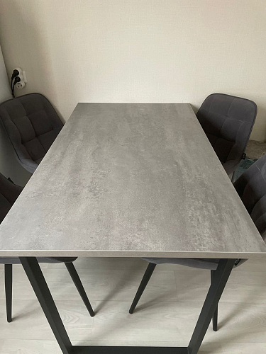 Деревянный стол Лота Лофт 120х75 белый матовый / дуб крафт золотой фото покупателя 994