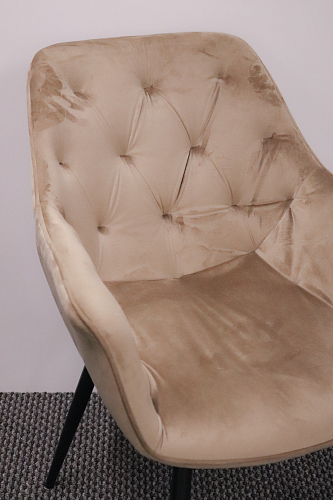 Стул на металлокаркасе Remo dark pink из шоурума 2