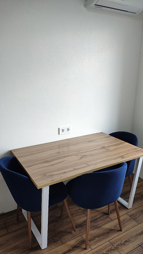 Стол раскладной Лота Лофт 120 25 мм юта / черный матовый фото покупателя 948