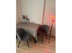 Стул на металлокаркасе Gabi gray / black фото покупателя 360