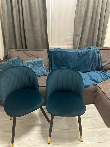 Стул на металлокаркасе Gabi 1 light purple / black фото покупателя 186