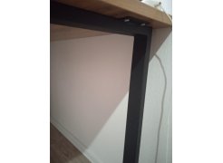 Стол Лота Лофт 140 25 мм черный матовый / дуб вотан фото покупателя 677