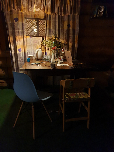 Пластиковый стул Eames PC-015 серо-голубой / дерево фото покупателя 63