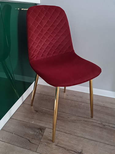 Стул на металлокаркасе Dabl wine red фото покупателя 94