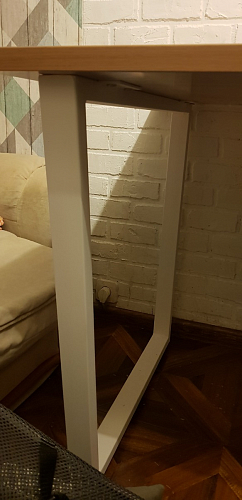 Деревянный стол Лота Лофт 140х80 черный матовый / бетон светлый фото покупателя 114