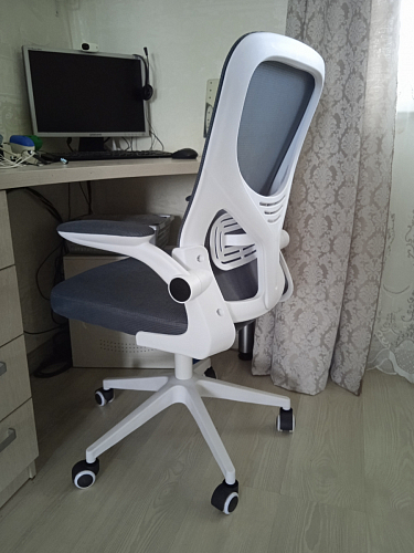 Компьютерное кресло Konfi light gray / blue / white фото покупателя 1