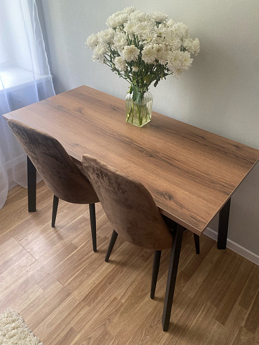 Стол Тринити Лофт 120 32 мм дуб галифакс табако / черный матовый фото покупателя 219