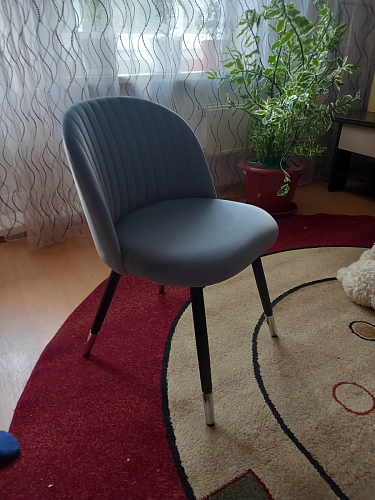 Стул на металлокаркасе Gabi 1 gray фото покупателя 125