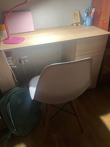 Стул Cindy Eames mod. 001 white / natural фото покупателя 1