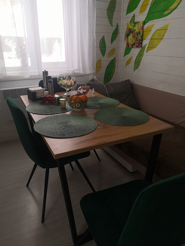 Стол Лота Лофт 140 25 мм черный матовый / бетон фото покупателя 205