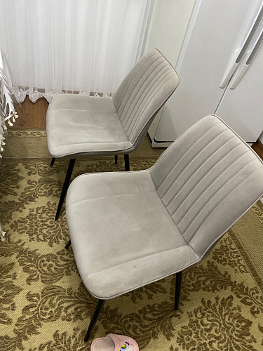 Комплект стульев Вейв 4 шт светло-серый / черный фото покупателя 353