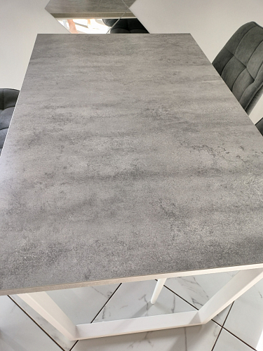 Стол Лота Лофт 140 25 мм черный матовый / бетон фото покупателя 61