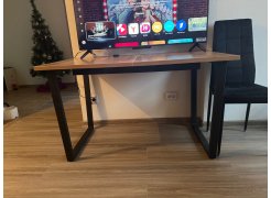 Стол Лота Лофт 120 25 мм дуб делано темный / черный матовый фото покупателя 748