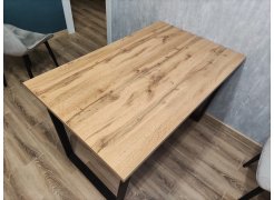 Деревянный стол Лота Лофт 120(160)х75 черный матовый / бетон светлый фото покупателя 542