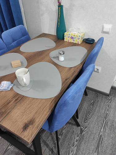 Стул на металлокаркасе Чилли К черный / зеленый фото покупателя 75