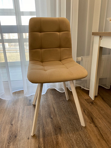 Стул на металлокаркасе Чилли К темно-серый (velutto 32) / черный фото покупателя 207