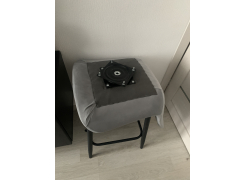 Полубарный стул Алст К крутящийся светло-серый / черный фото покупателя 1