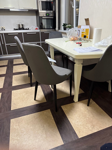 Стул на металлокаркасе Kora gray / black фото покупателя 389