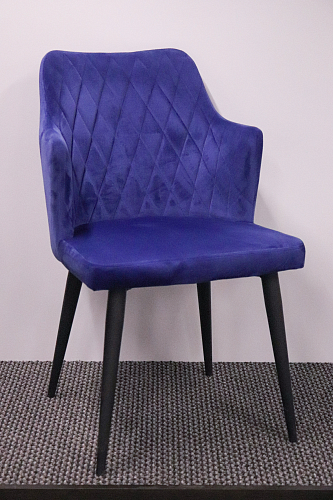Стул на металлокаркасе Velen dark blue из шоурума 1