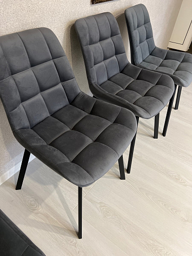 Стул на металлокаркасе Челси К бирюзовый / черный фото покупателя 12