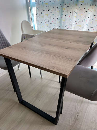 Стол Лота Лофт 140 25 мм черный матовый / бетон фото покупателя 286