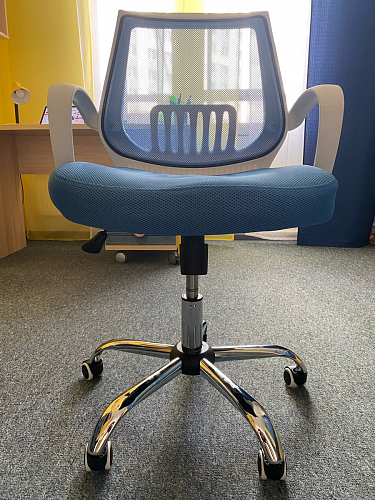 Компьютерное кресло Ergoplus light gray / white фото покупателя 33