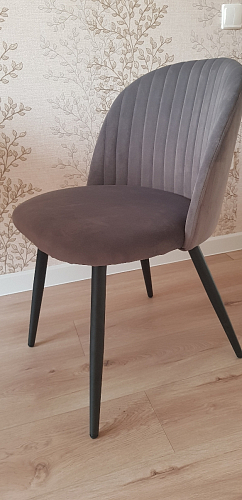 Стул на металлокаркасе Gabi gray / black фото покупателя 732