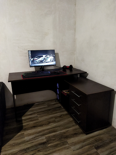 Компьютерный стол с тумбой КСТ-109 тумба слева фото покупателя 66