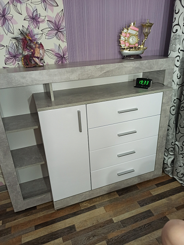 Комод Mирандa atelier / белый глянец фото покупателя 36