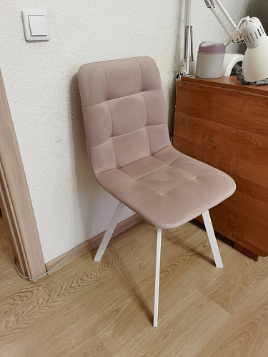 Стул на металлокаркасе Чилли К черный / зеленый фото покупателя 138