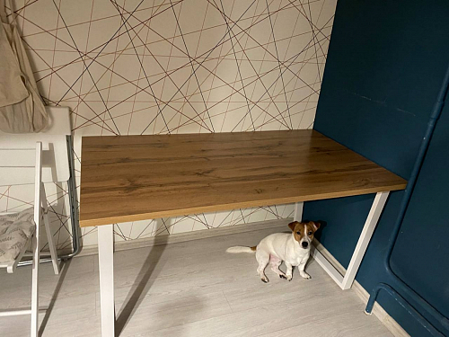 Стол Лота Лофт 120 25 мм сабия / белый матовый фото покупателя 135