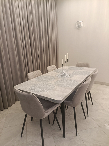 Стул на металлокаркасе Седа К латте / черный фото покупателя 240