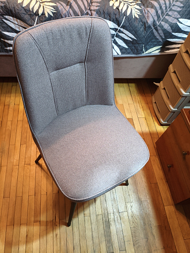 Комплект поворотных стульев Texas 1 светло-серый / черный 2 шт фото покупателя 1