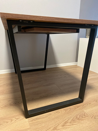 Стол Лота Лофт 120 32 мм бетон / черный матовый фото покупателя 202