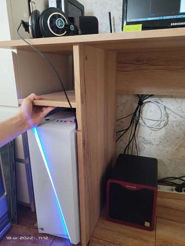 Письменный стол Челси Лофт дуб делано светлый / белый матовый фото покупателя 4