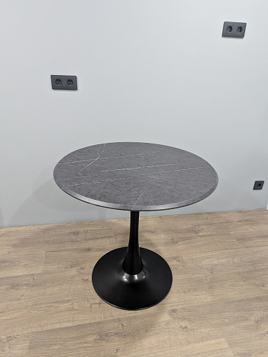 Стол Тулип 90х73 белый мрамор / золото фото покупателя 53