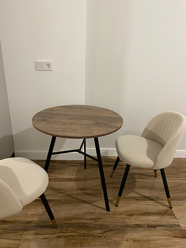 Стул на металлокаркасе Gabi latte / gold / black фото покупателя 364