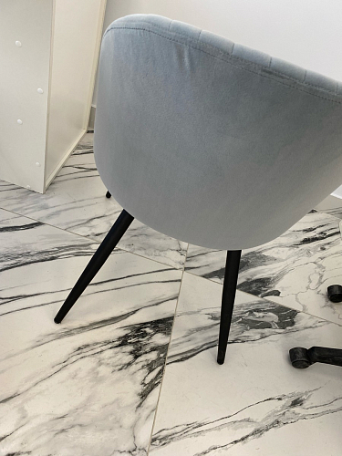 Стул на металлокаркасе Gabi 1 light purple / black / gold фото покупателя 209